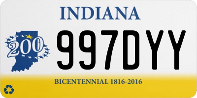 IN license plate 997DYY