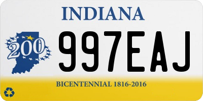 IN license plate 997EAJ