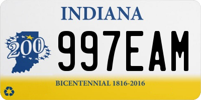 IN license plate 997EAM