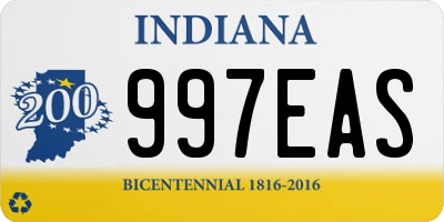 IN license plate 997EAS