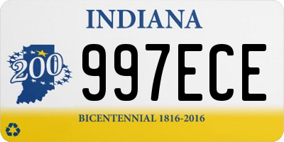 IN license plate 997ECE