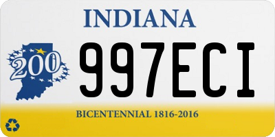 IN license plate 997ECI