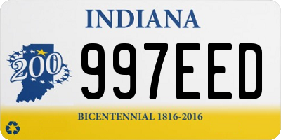 IN license plate 997EED