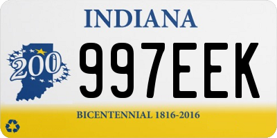 IN license plate 997EEK
