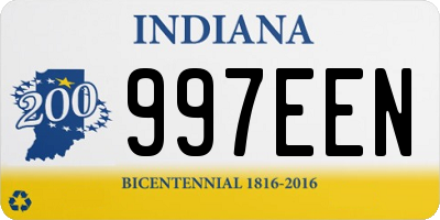 IN license plate 997EEN