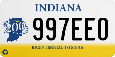 IN license plate 997EEO
