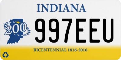 IN license plate 997EEU