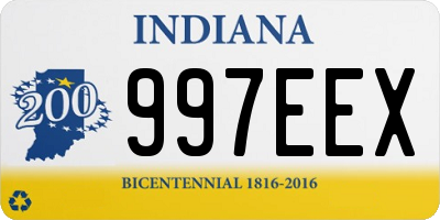 IN license plate 997EEX