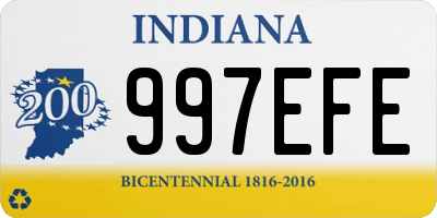 IN license plate 997EFE