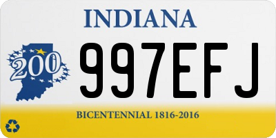 IN license plate 997EFJ