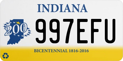 IN license plate 997EFU