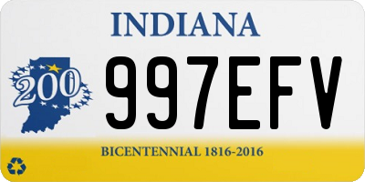 IN license plate 997EFV