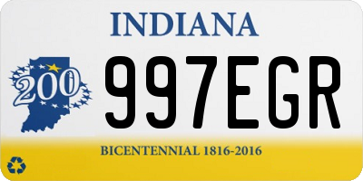 IN license plate 997EGR