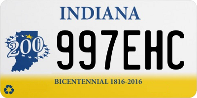 IN license plate 997EHC