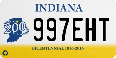 IN license plate 997EHT