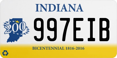 IN license plate 997EIB