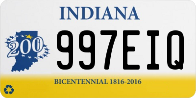 IN license plate 997EIQ