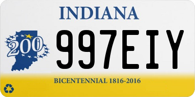 IN license plate 997EIY