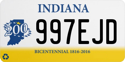 IN license plate 997EJD