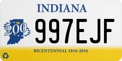 IN license plate 997EJF