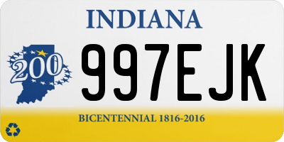 IN license plate 997EJK