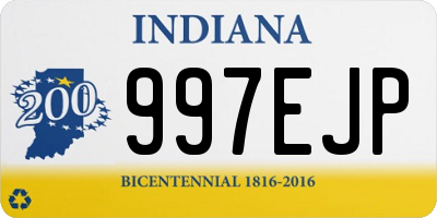 IN license plate 997EJP