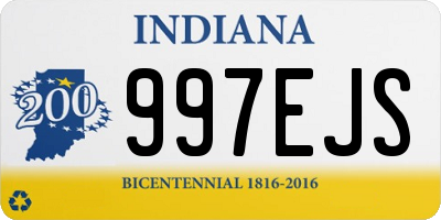IN license plate 997EJS