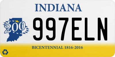 IN license plate 997ELN