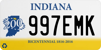 IN license plate 997EMK