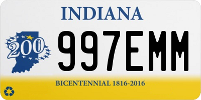 IN license plate 997EMM