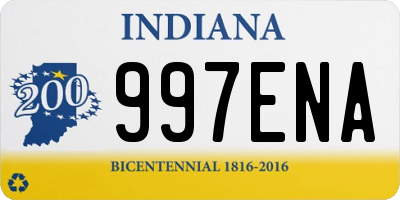 IN license plate 997ENA