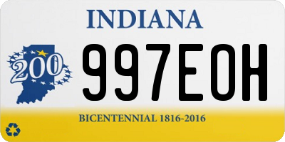 IN license plate 997EOH