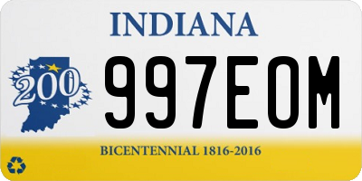 IN license plate 997EOM