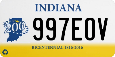 IN license plate 997EOV