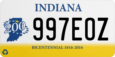 IN license plate 997EOZ