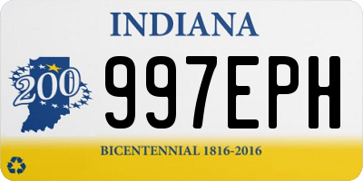 IN license plate 997EPH