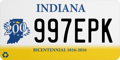 IN license plate 997EPK