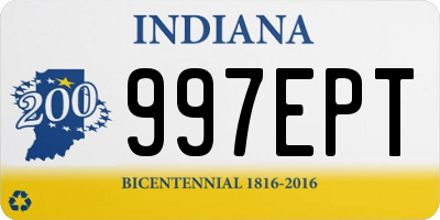 IN license plate 997EPT