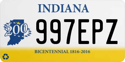 IN license plate 997EPZ