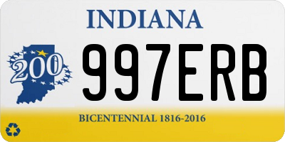 IN license plate 997ERB