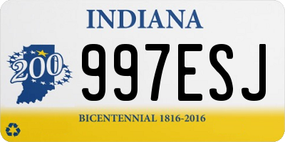 IN license plate 997ESJ