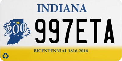 IN license plate 997ETA