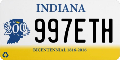 IN license plate 997ETH