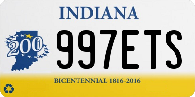 IN license plate 997ETS