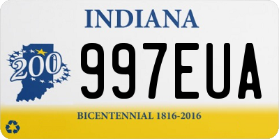 IN license plate 997EUA