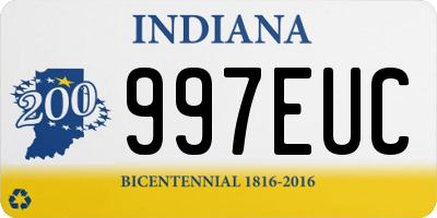 IN license plate 997EUC