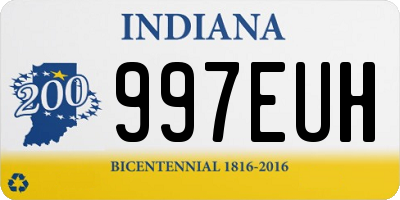 IN license plate 997EUH