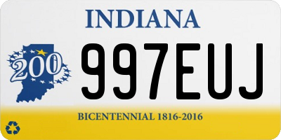 IN license plate 997EUJ