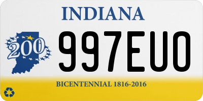 IN license plate 997EUO