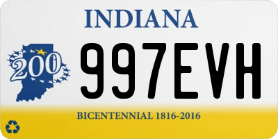 IN license plate 997EVH